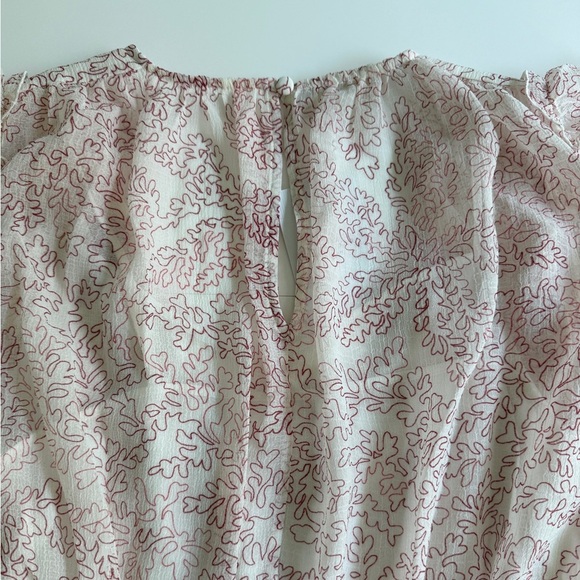 NWT Ted Baker Evelyna Printed‎ Ivory Pink Texture GGT V-neck Mini Dress 1 US 4 S - Picture 12 of 15